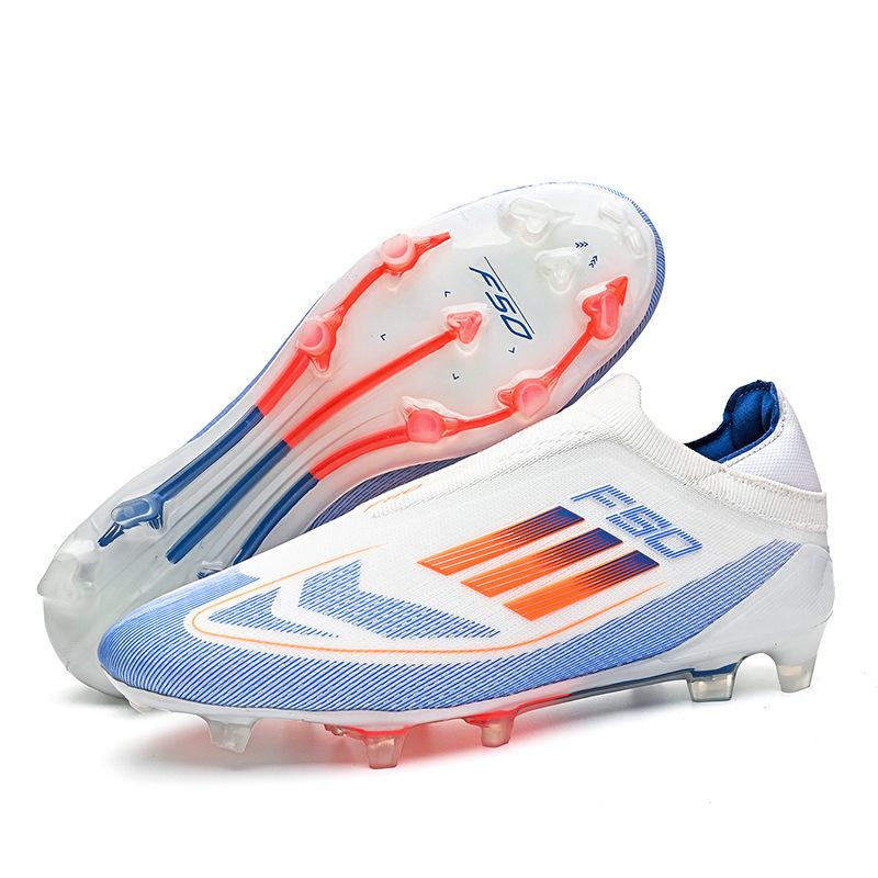 Seamless fly-woven football shoes tf broken nails artificial flat AG nails leather feet for boys and girls students foot training