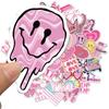 50pcs Cartoon College Style Graffiti Waterproof Stickers Creative Fridge Mug Skateboard Guitar Helmet Decoration Decals