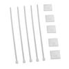 200Pcs Nylon   High Temperature Resistant Strong Nylon Self Locking Cable   with Mounts for Cable Fence