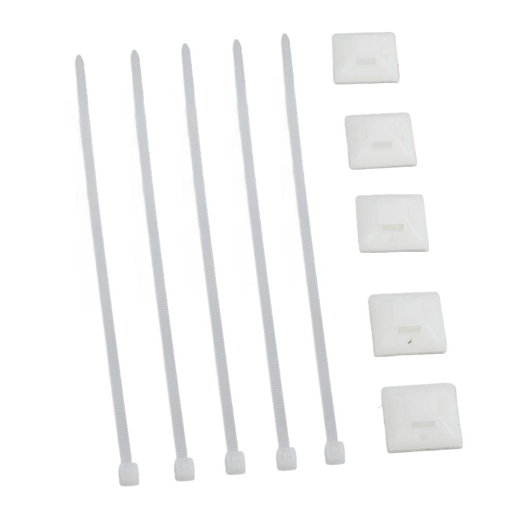 200Pcs Nylon High Temperature Resistant Strong Nylon Self Locking Cable with Mounts for Cable Fence