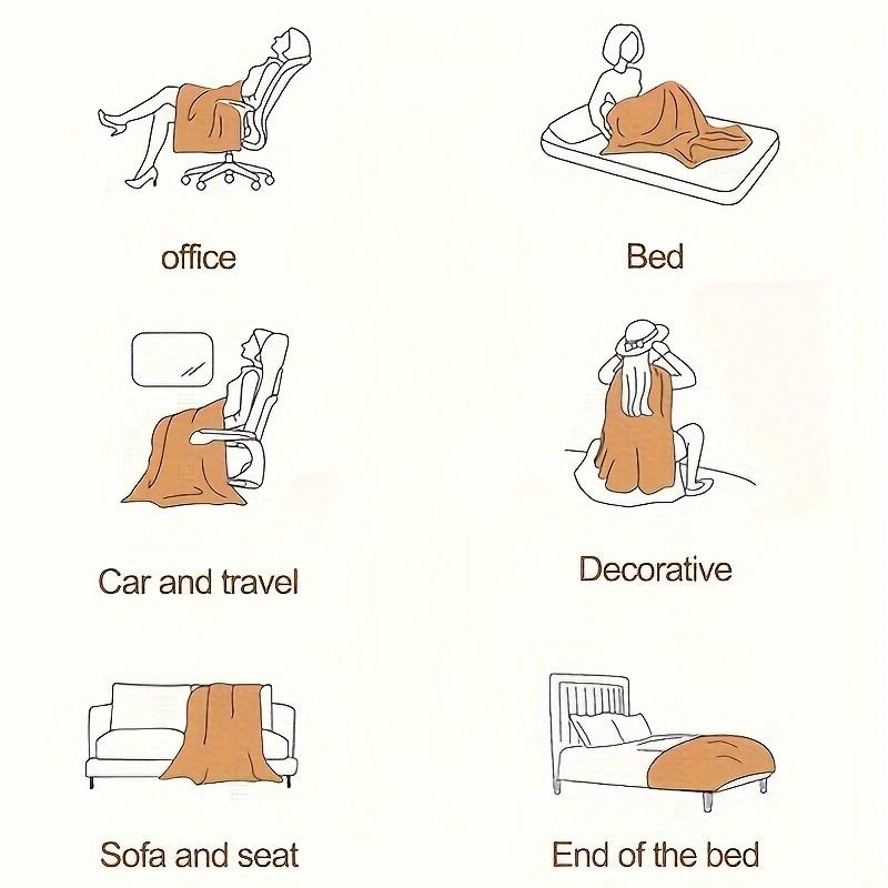 Imitation Rabbit Plush Striped Blanket Fluffy Soft Fleece Throw Blanket for Sofa Single Double Spring Autumn Warm Bed Blankets