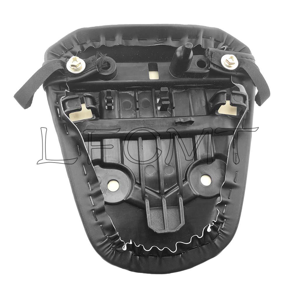 Motorcycle Black Leather Rear Pillion Passenger Seat Cushion Fit for Suzuki GSX-R1000 GSXR1000 GSXR 1000 2017 2018 2019 2020