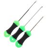 3 Stück Edelstahl Karpfenangeln Köder Nadel Kunststoff Grün Schwarz Runder Griff