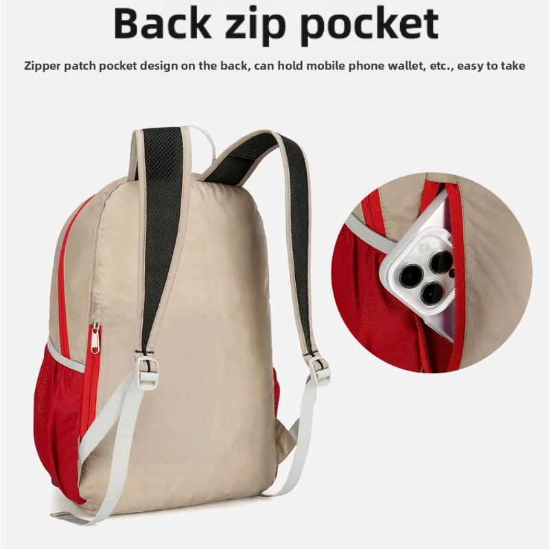 Foldable Outdoor Water-resistant Lightweight Hiking Backpack with Large Capacity for Sports Storage
