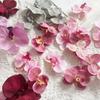 10 Pcs Artificial Faux Silk Phalaenopsis Flower Heads Fake Orchid Head for Wedding Floral Bouquet Decor DIY Craft Making