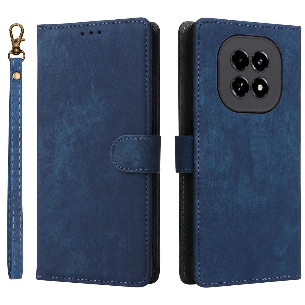 Für Realme V60 5G/V60s 5G Hülle RFID-Blockierendes Wallet Handy-Ständer PU-Leder Abdeckung mit Riemen