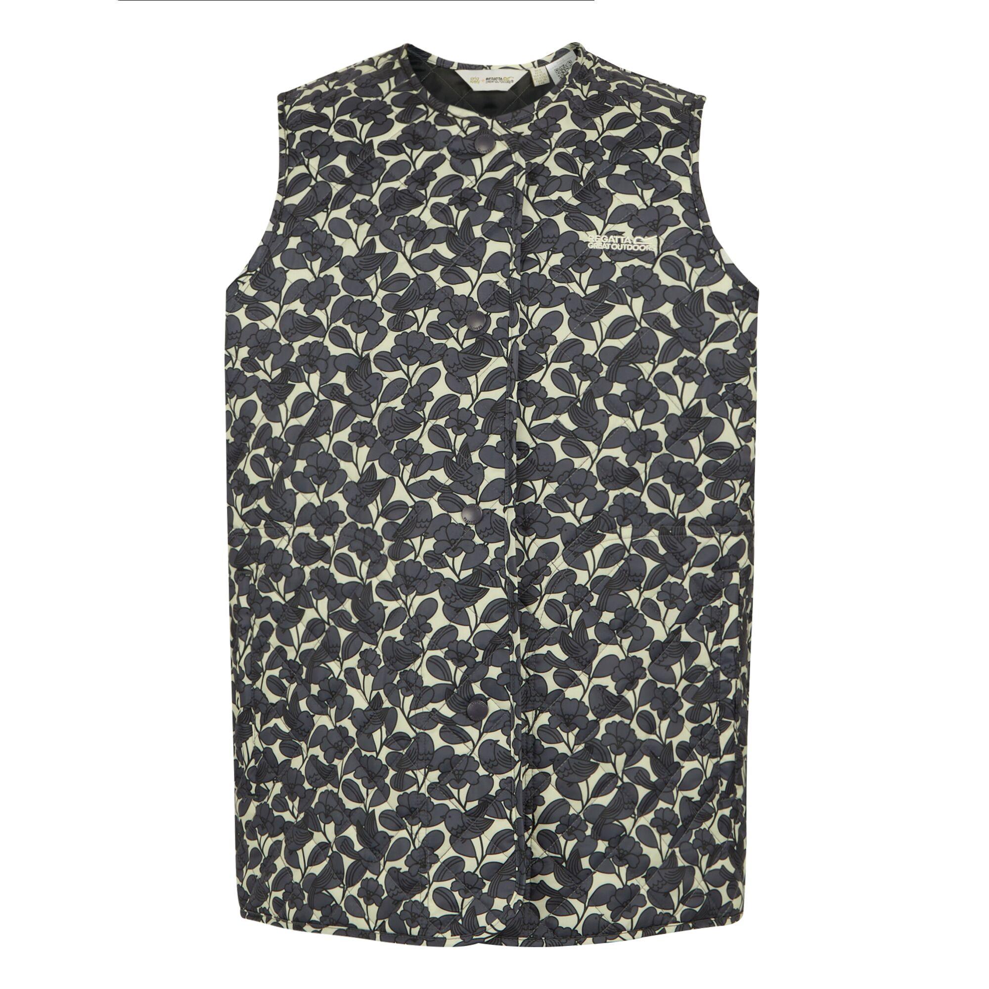 Regatta Chaleco acolchado Birdy de Orla Kiely para mujer 14 UK gris