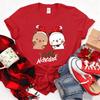 Joyeux Noël Mignon Bubu Dudu Graphiques Dessin Animé T-shirt Populaire Fête de Fête Unisexe Coton T-shirts Tendance Drôle Chemise de Noël