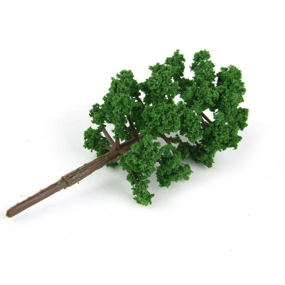 12pcs 50mm Model Trees Micro-Landscape Decor Scale Architectural Model Train Layout Tree Building DIY Ature Toys Decoration