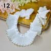 1M Lace Ribbon Sheer Chiffon Elastic Ruffle Ribbon Lace Trim for Dress Diy Apparel Sewing Fabric Wedding Party Accessories New