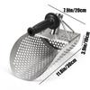 Metal Detector Shovel Stainless Steel Sand Sifting Shovel Metal Detector Beach Finds Scoop Digging Shovel Fast Sifting Shovel