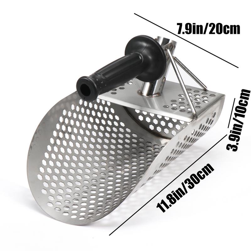 Metal Detector Shovel Stainless Steel Sand Sifting Shovel Metal Detector Beach Finds Scoop Digging Shovel Fast Sifting Shovel