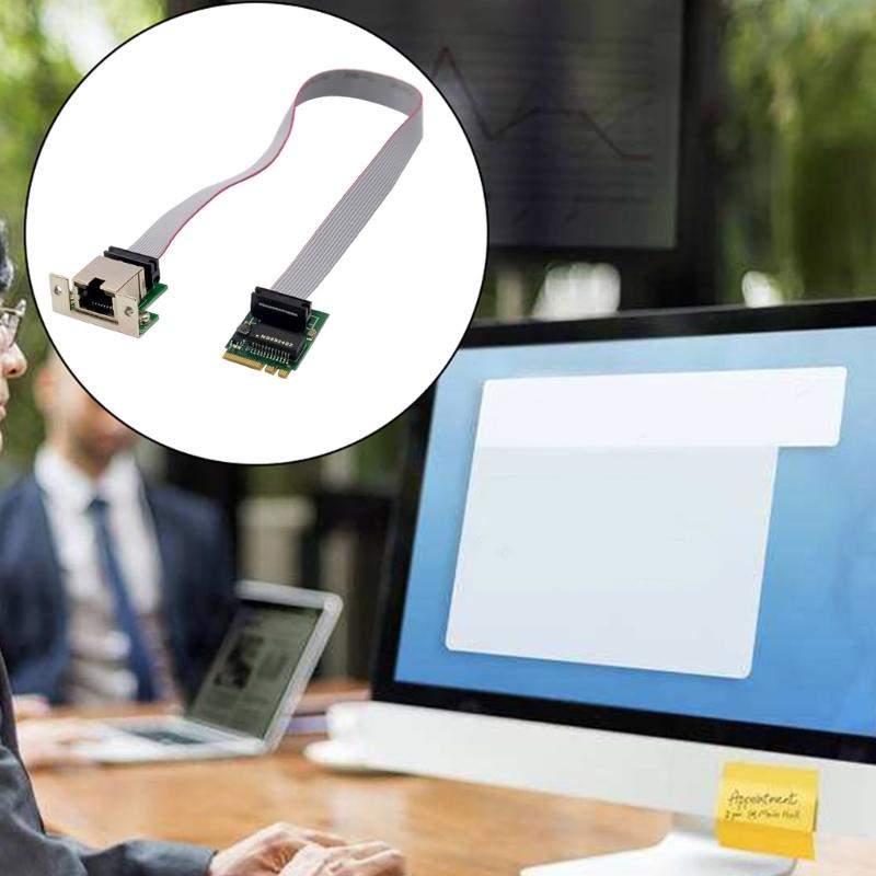 Fast RJ45 Card M.2 A+E To Single port 1000M Networking Adapters CardRTL8111F Chip Rj45 Adapters Card