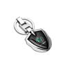 TTJJ2 1/2Pcs Metal Alloy Logo Car Keychain For Skoda Octavia Mk3 Fabia 2 Superb 3u 2 Kamiq Kodiaq VRS Rapid Key Chain Keyrings Gifts