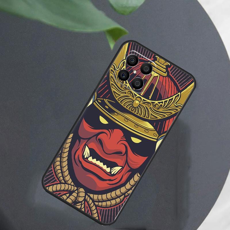 Samurai Mask Demon Case For Honor Magic 8 7 6 5 Pro Cover For Honor X9c X9b X9a X8a X8b 50 70 90 200 400 Lite