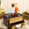 Couple Kiss Music Box Birthday Gift Party Supplies Music Box Diy Radio Shape Antique Carved Musical Box Home Decor