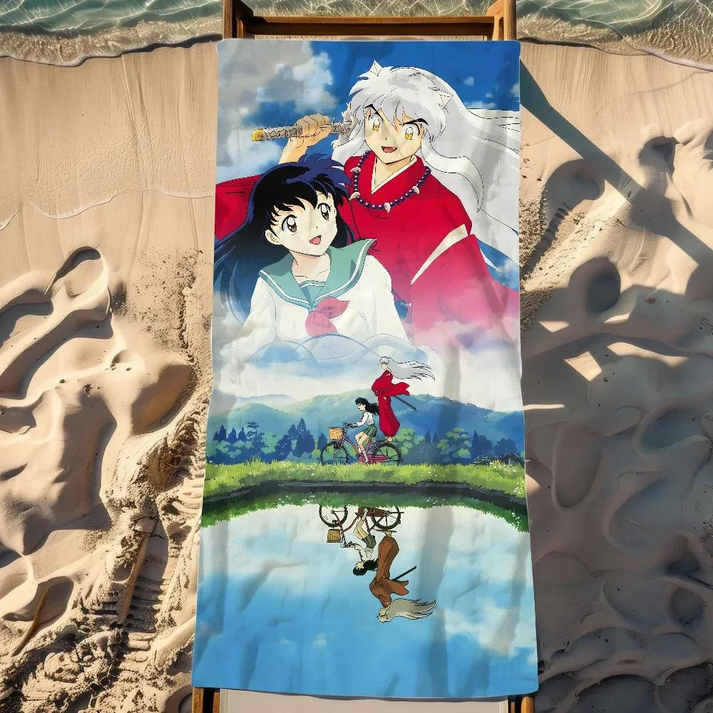 Towel Soft Pool Gift For Travel Gym Shower Cool Camping Quick Classic Dry Sports Anime I-Inuyasha-S Large Beach Towel