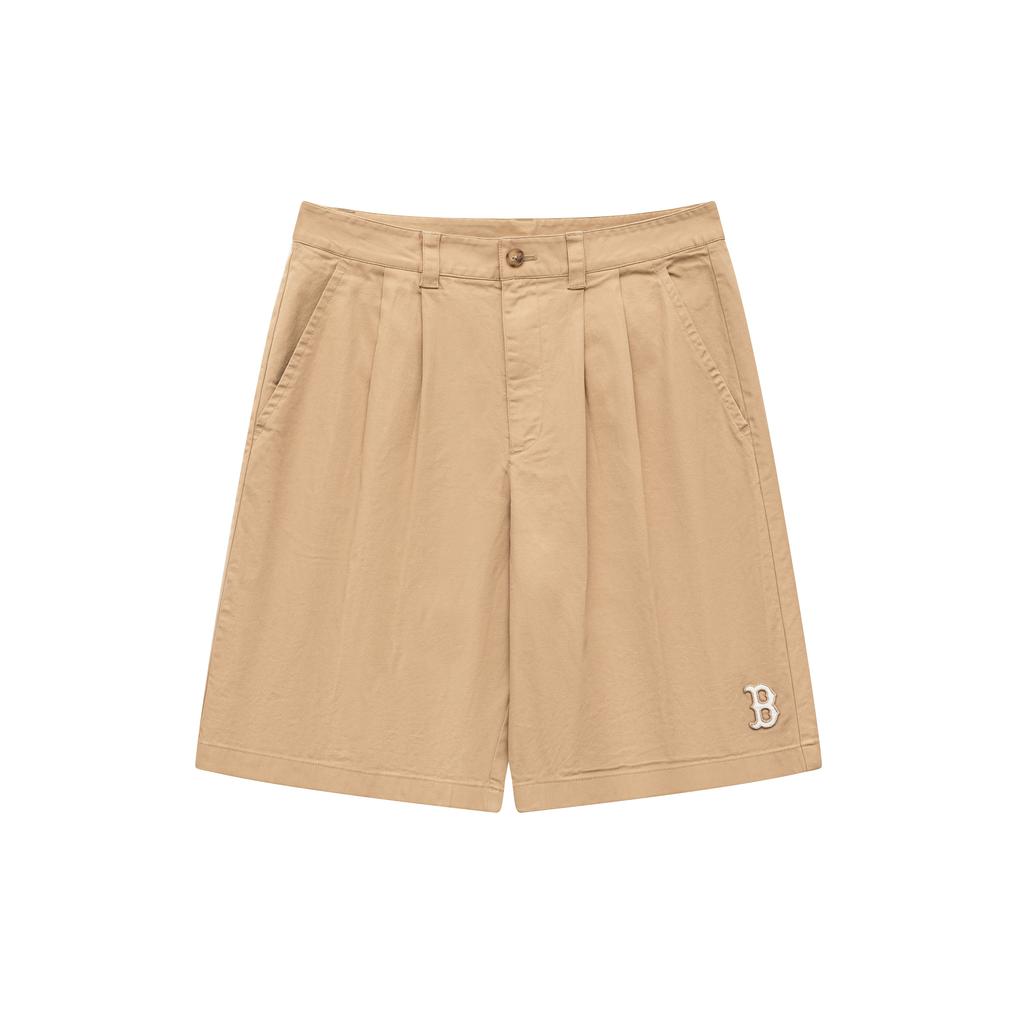 New MLB Casual Shorts Men's Khaki 3LSMB0633-43BGD