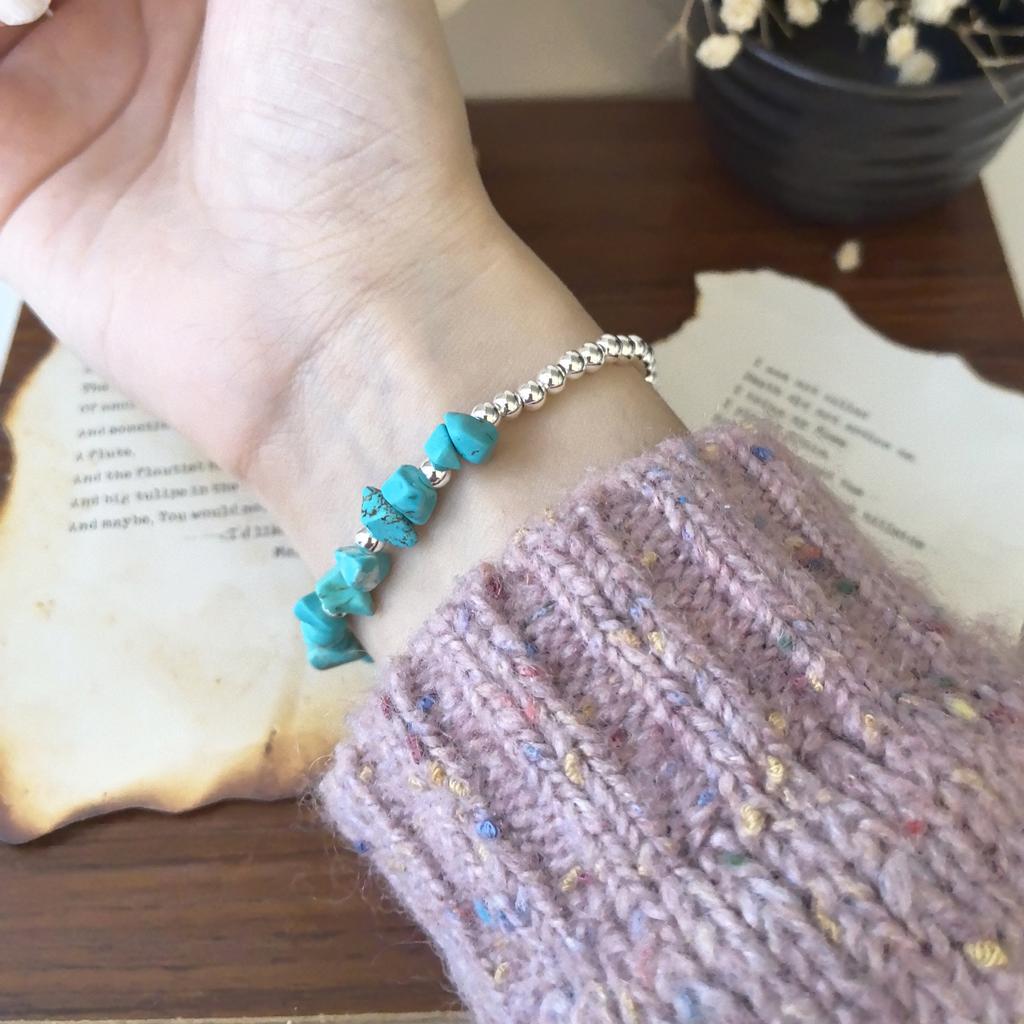 925 Silver Bracelet Bangle Simple Green Leaf Elegant Nature For Woman Girl Fashion Jewelry Gift Dropship