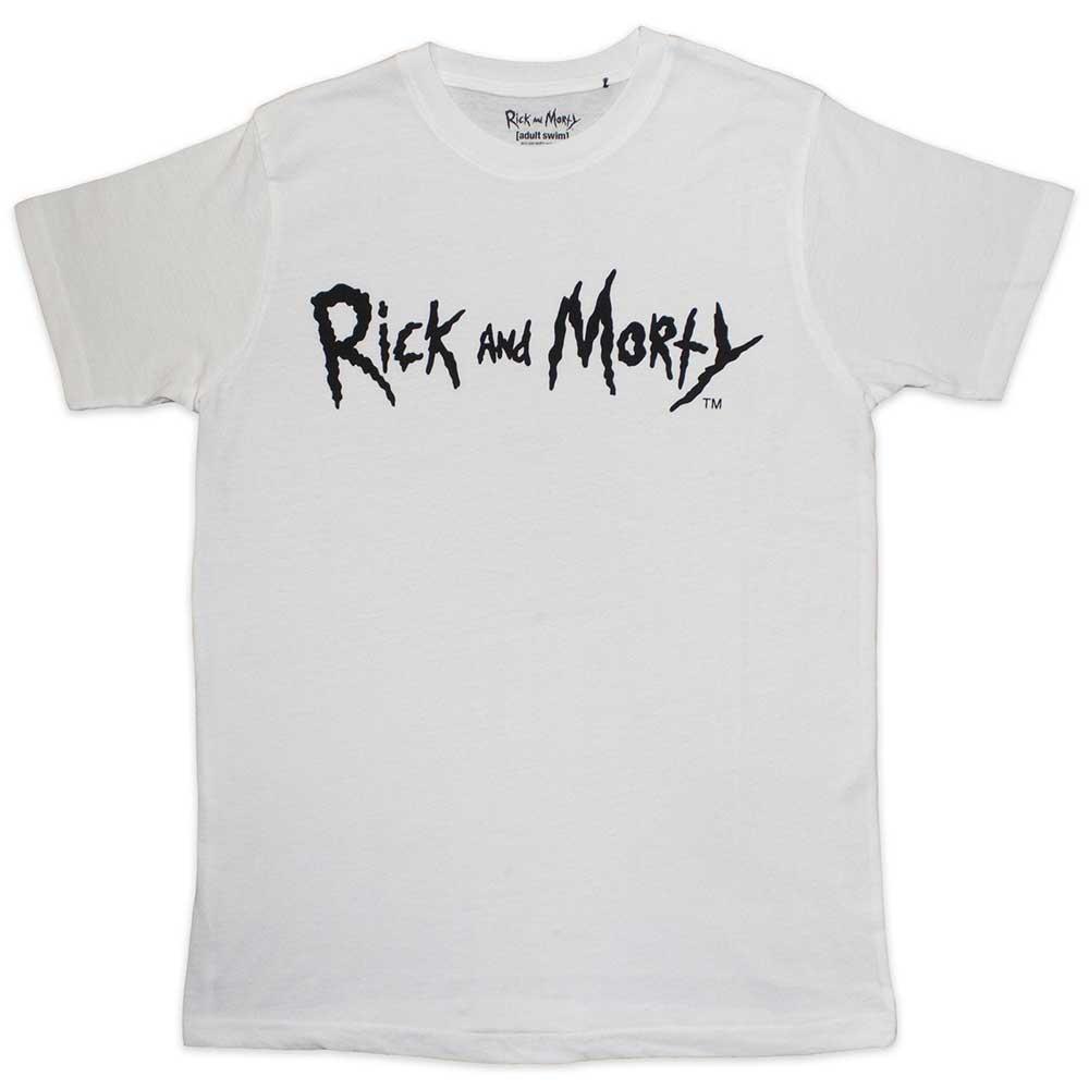 Rick And Morty Unisex Adult Monochrome Logo T-Shirt