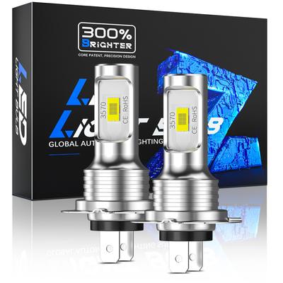 2 stuks H4/H7/H8/H11 9005 9006 LED-lampen Auto Mistlampen Superheldere DRL Dagrijverlichting 12V-24V