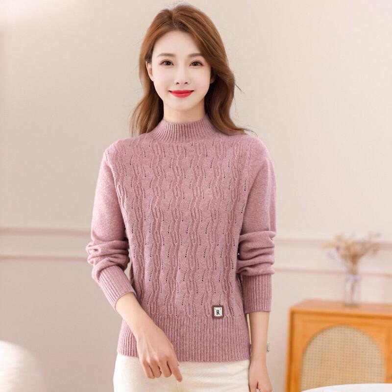 Jianhu Dammode Stickad Polotröja