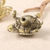 Retro Golden Coin Turtle Brass Handle Vintage Wardrobe Drawer Pulls Cabinet Door Knobs  Kitchen