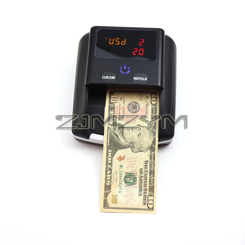 Tragbarer Mini-Zählautomat Falschgeld-Detektor Automatische Gelderkennung durch UV MG IR-Bild für EURO USD