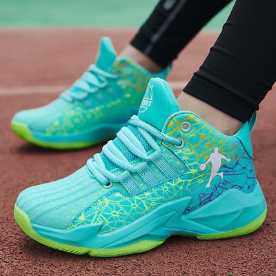 Youth Basketball Shoes, High-top Mesh, Breathable, Non-slip and Wear-resistant, Students' Actual Combat Sneakers, Children's Sneakers