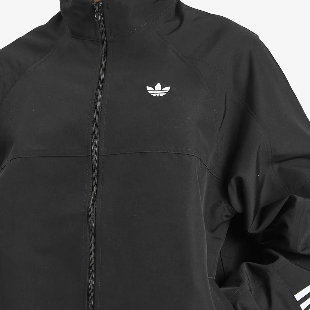 Adidas Originals Skateboarding Gatsele Logo Stripe Sports Loose Comfortable Stand Collar Long Sleeve Jacket Men Jacket Black White JC5174