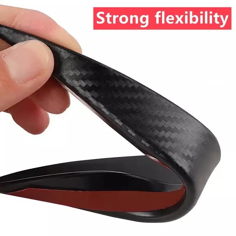 6Pcs Car Front Bumper Lip Decoration Diffuser Splitter Fins Body Spoiler Canards Valence Chin Car Tuning Canard Decor