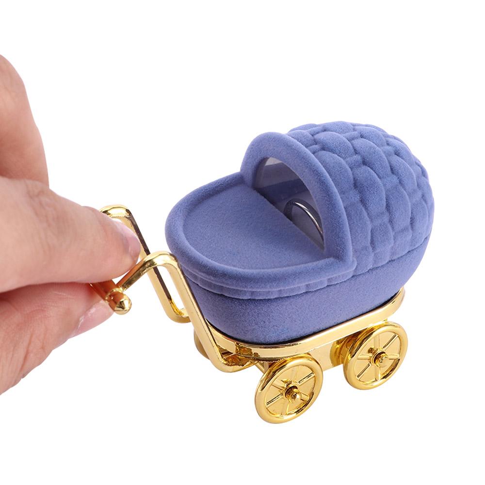 Accessories Necklaces Box Velvet Stroller Ring Box Gift Case Jewelry Display Holder Storage Case