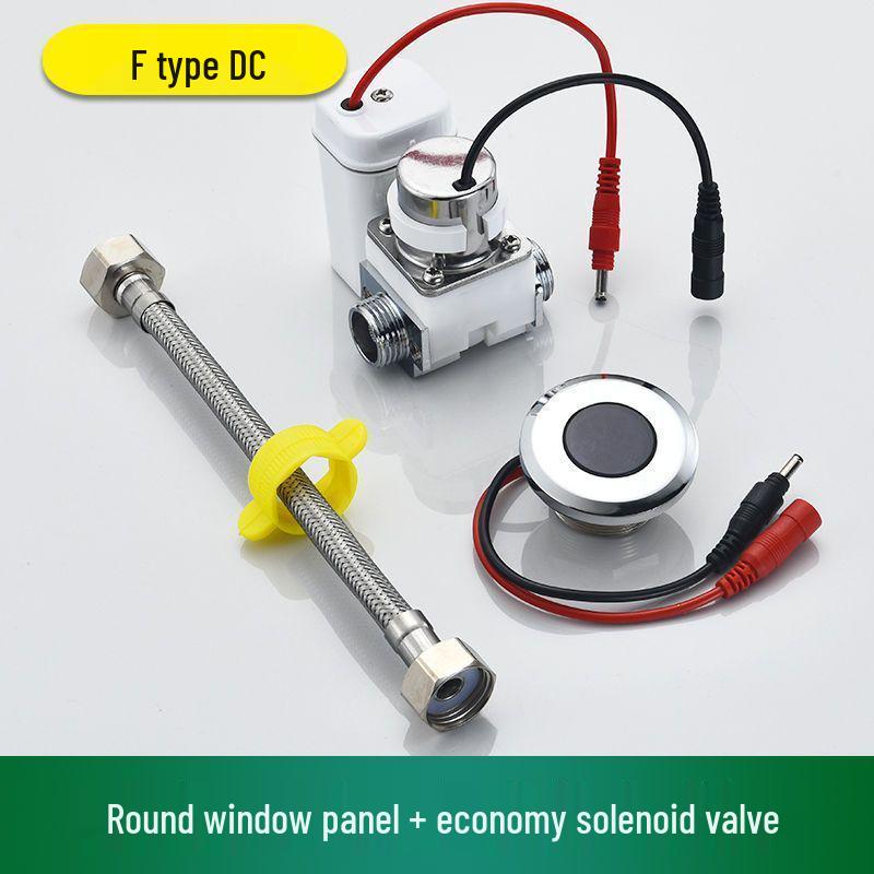 Automatic Urinal Flusher Kit: 6V Solenoid Valve & Battery Box with Sensor Accessories