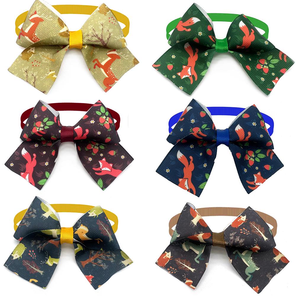 50/100pcs New Dog Bowties Butterfly Pattern Summer Style Dog Grooming Small Dog Bow Tie Dog Bowties Pet Dog Grooming Accesories