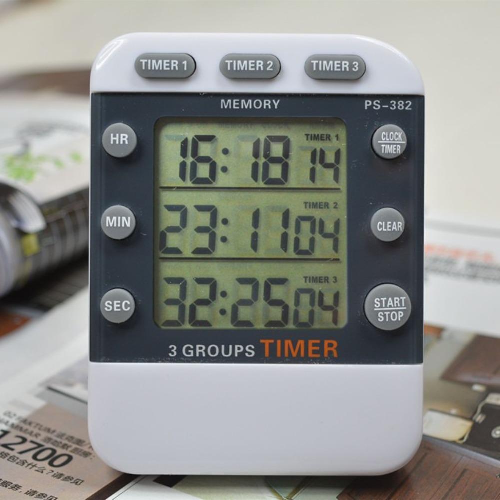 Square Design Kitchen Timer Digital Display Alarm Feature Countdown Timer Countdown Function 3-way Function Kitchen Alarm