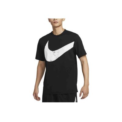 Hyverse Dri-Fit UV הדפסת לוגו חיצוני קז'ואל ספורט צווארון עגול שרוול קצר חולצת טי גברים חולצות טי שחור FZ1065-010