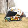 966Motorcycle helmets, men's and women's full face helmets, four season personalized large tail wing motorcycle running helmets