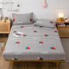 Pure Cotton Printed Fitted Sheet Only Non-Slip Protective Cover for Bedroom  (no Pillowcase)