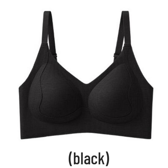 Women's Seamless Anti-Gravity Bra: Gather & Lift, Wire-Free, Side Support, Semi-Fixed Cup, Anti-Sagging for Small Breasts – Perfect for Fall/Winter.