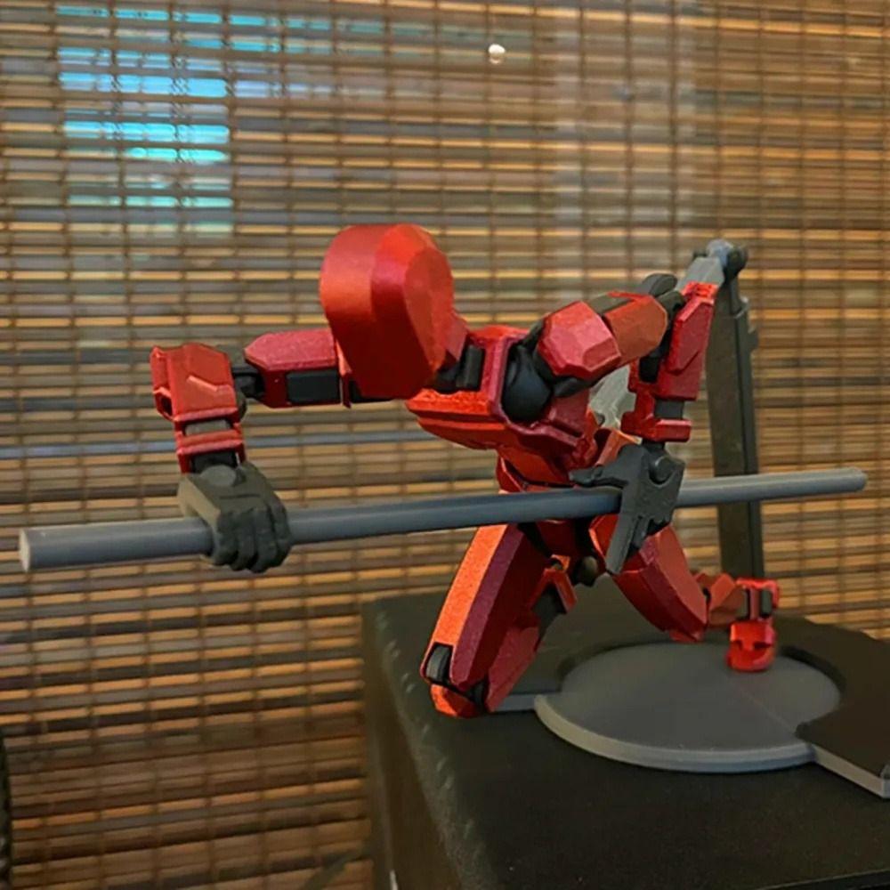 Figures Toys 3D Printed Mannequin Model Doll Shapeshift Robot Movable Robot  Parent-children