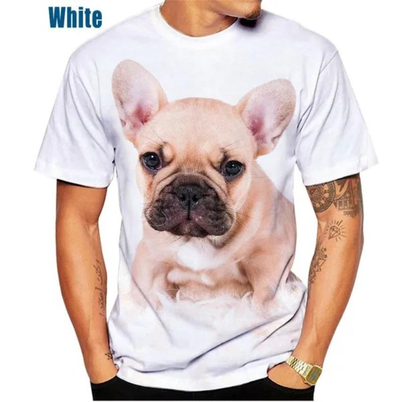 Men's 3D Printed T-Shirt Colorful Animal Pattern Printing Short Sleeve O-Neck Pullover Casual Top