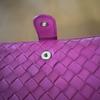 Used Bottega Veneta Long Wallet Pink