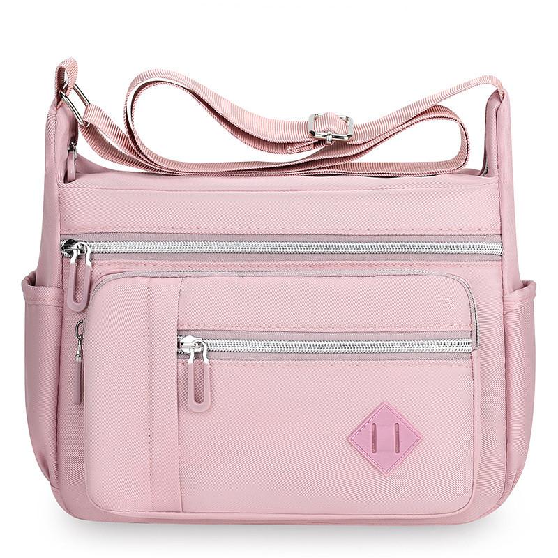 Womens Nylon Urban Crossbody Bag With Zipper Pocket For Daily Use