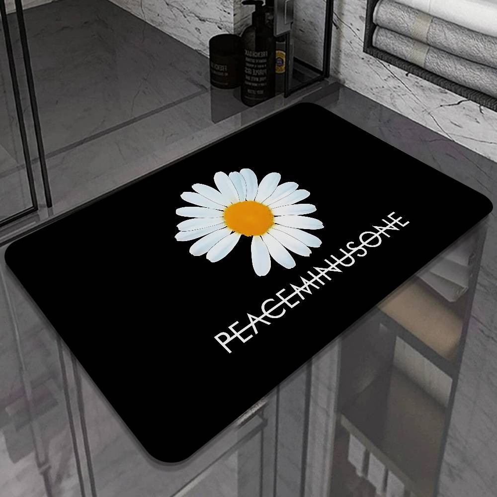 G-G-Dragon P-Peaceminusone Floor Mat INS Style Soft Bedroom Floor House Laundry Room Mat Anti-skid Household Carpets