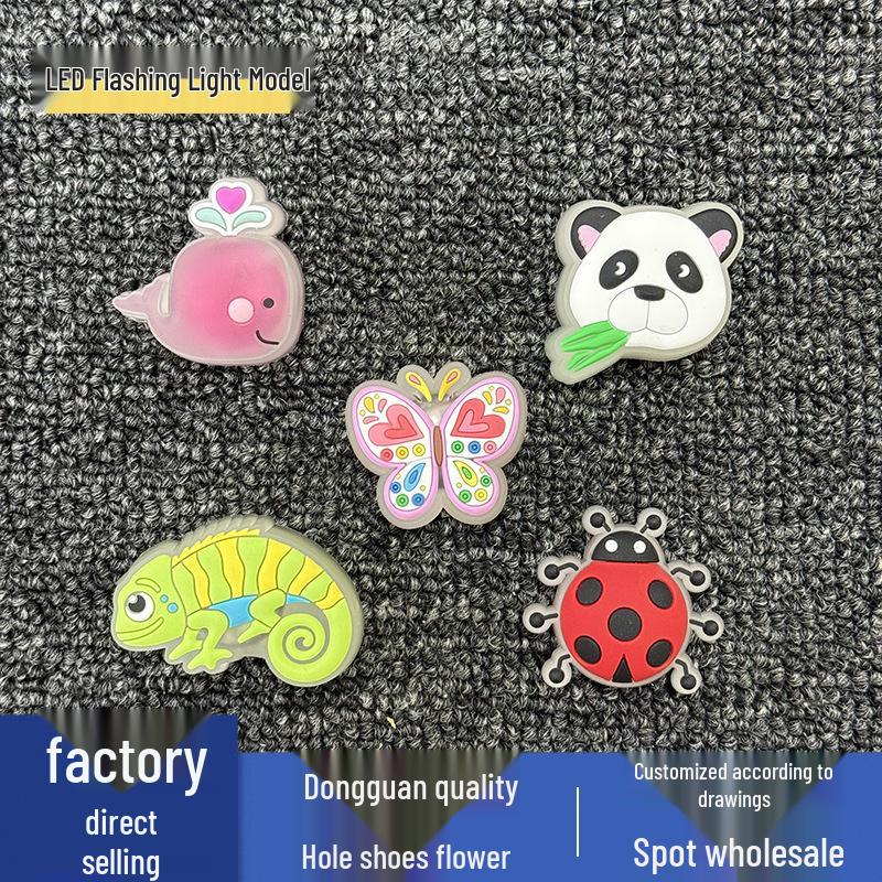 LED Flashing Animal & Insect Shoe Charms for Crocs
