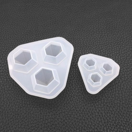 Forma ve tvaru diamantu 3D DIY Silikonová pryskyřice Epoxidová forma s kamínky