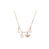 Armani Fashion Love Heart Eagle Logo Necklace Women Necklace EGS2955221