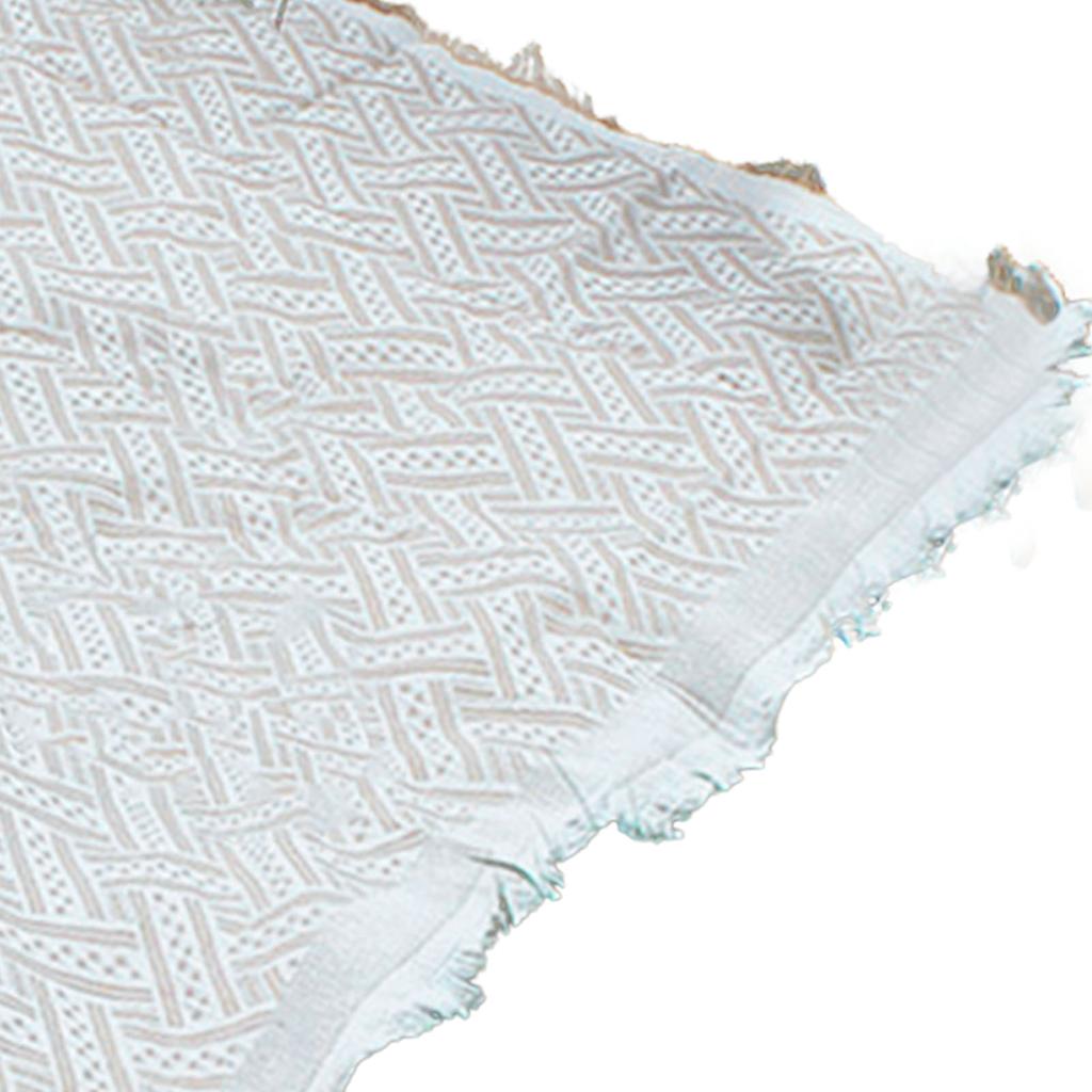 Outdoor Picnic Blanket with Fringe Cotton Soft Comfortable Simple Style for Camping Beach 180x130
