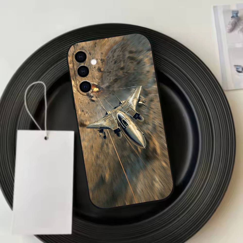 Cool Aircraft Robotech Macross Phone Case For Samsung Galaxy A73,A72,A71,A70,A53,A52,A51,Others Soft Black Cover Samsung a70