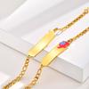 A Variety Of Fashionable And Personalized Women'S Children'S Cute Elements Epoxy Stainless Steel Gold Bracelet Length 12-17Cm